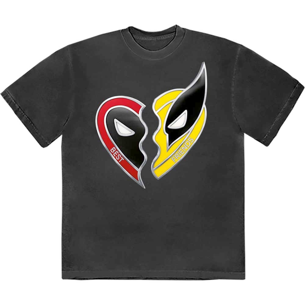 Marvel Deadpool - Best Friends Mens Tshirt - Black